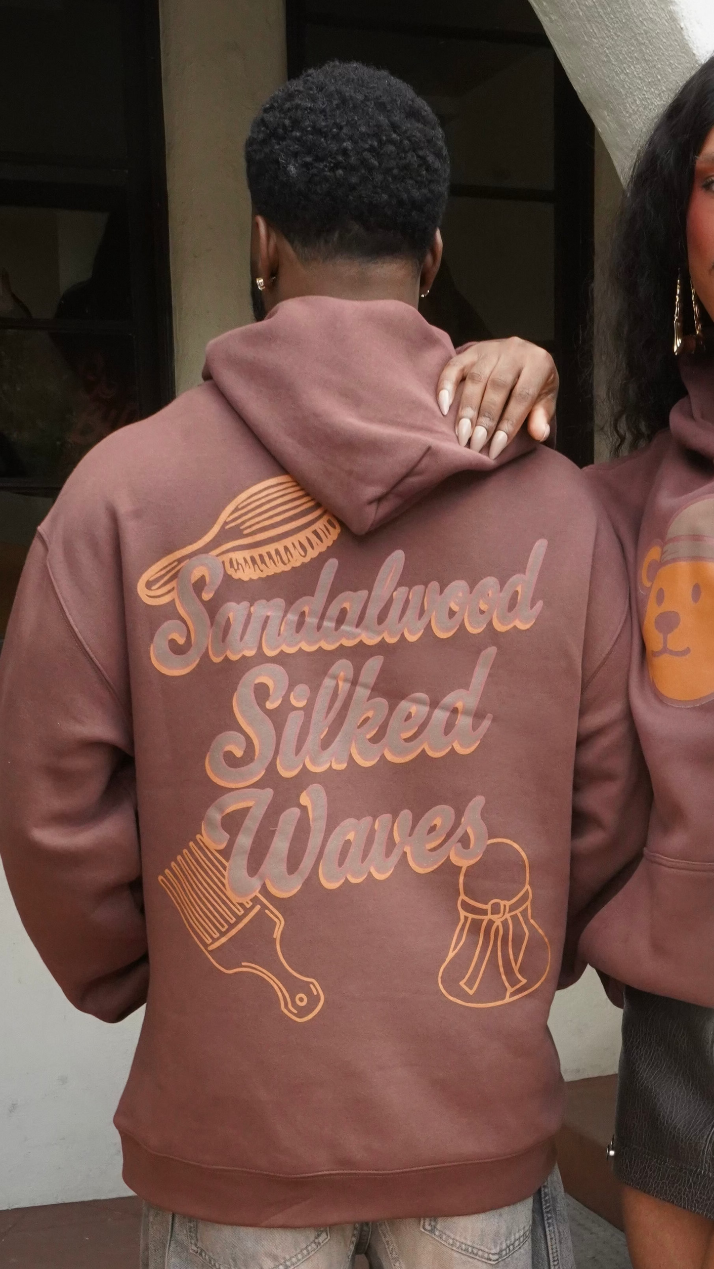 Sandalwood Silked Waves Hoodie