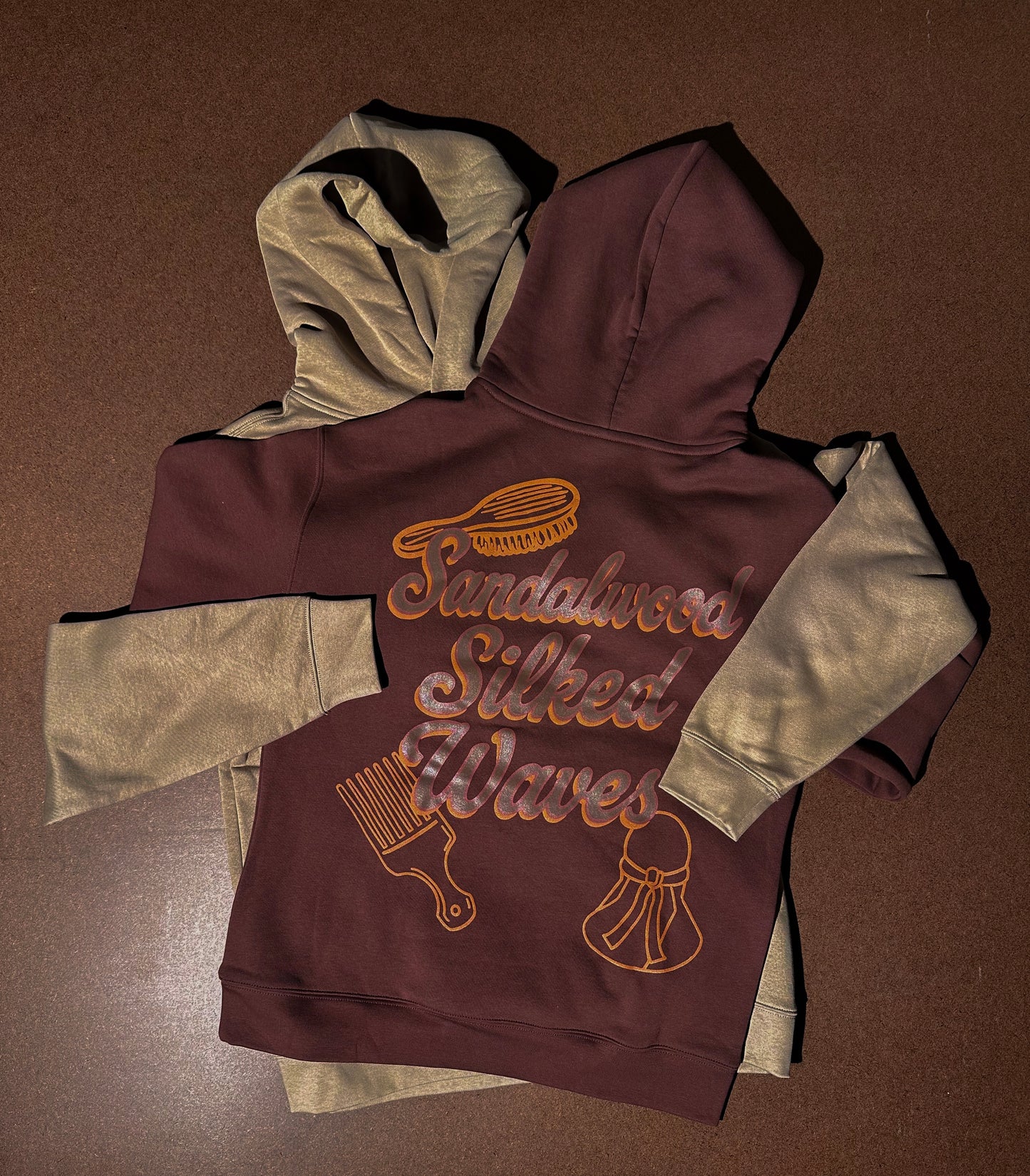 Sandalwood Silked Waves Hoodie