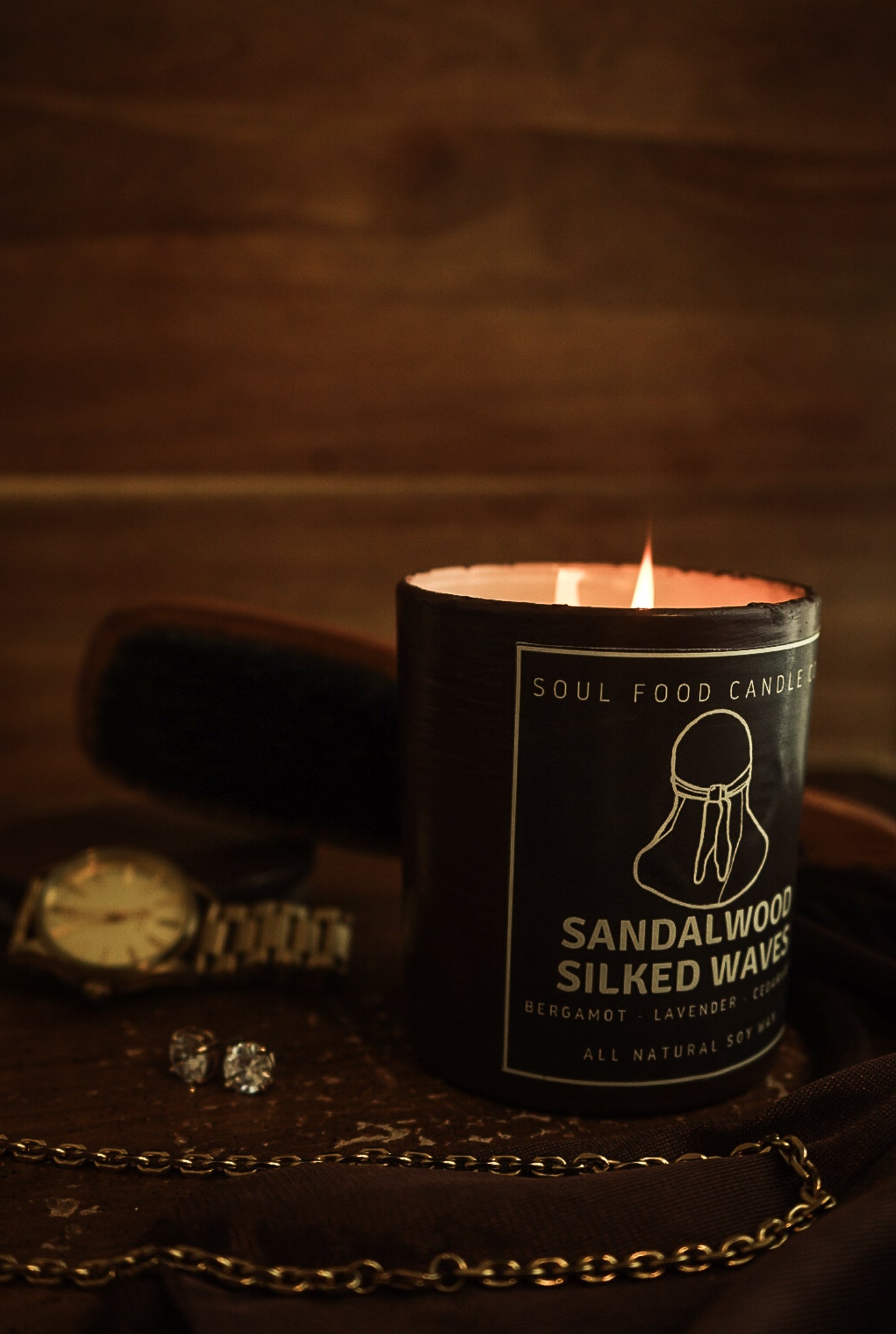 Sandalwood Silked Waves - Soul Food Candle Company