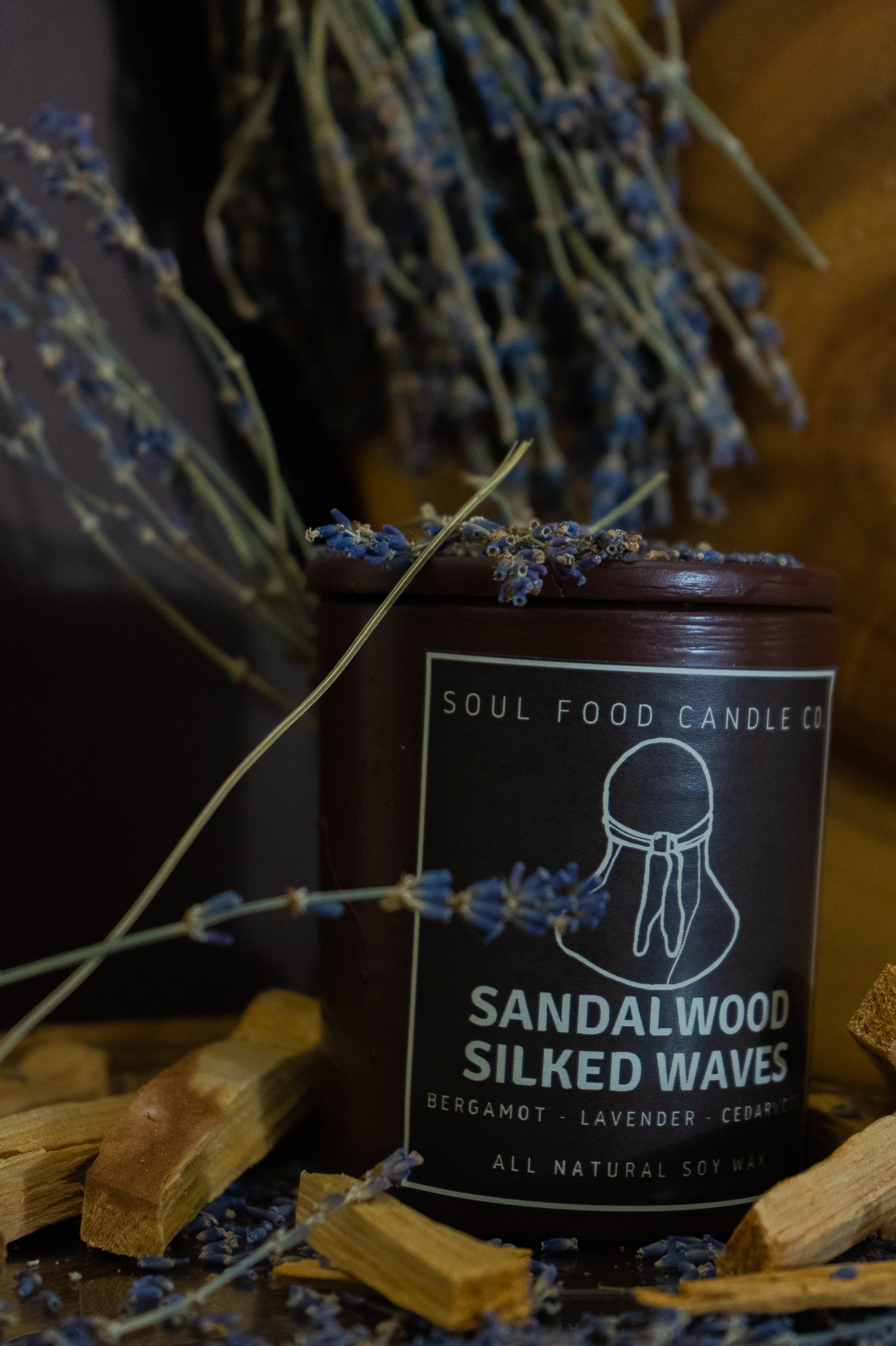 Sandalwood Silked Waves - Soul Food Candle Company