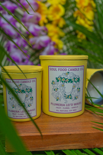Plumeria Lei'd Waves - Soul Food Candle Company