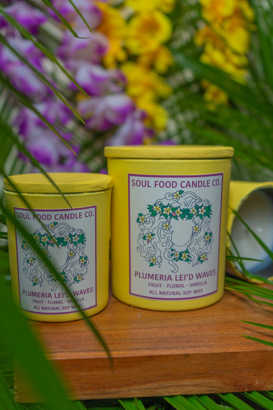 Plumeria Lei'd Waves - Soul Food Candle Company