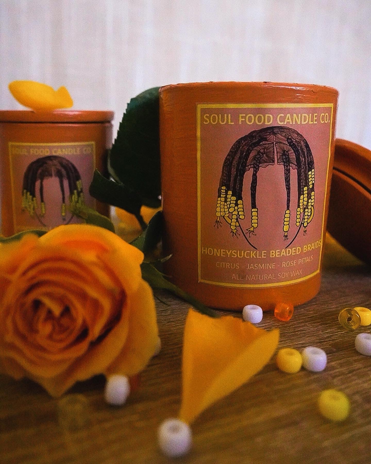 Honeysuckle Beaded Braids - Soul Food Candle Company